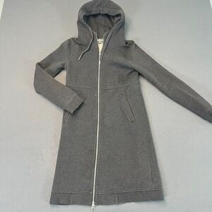 Dunderdon Womens One Size (SM/M) Full Zip Hoodie Jacket Dress Long Cotton Fleece